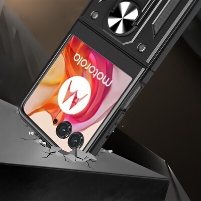 SaharaCase Raider Series Kickstand Case for Motorola Razr (2024), Scorpion Black (CP00624)