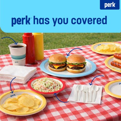 Perk™ Polystyrene Fork, Medium-Weight, White, 300/Pack (PK56401)