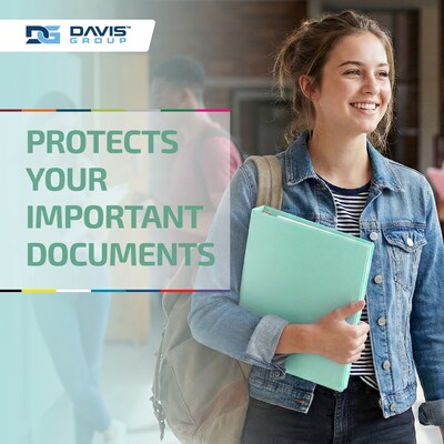 Davis Group, 1.5", 8.5" x 11", Round Ring View Binder, Pastel Color, Mint, 6/Pack (7412-14-06)