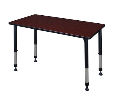 Regency Kee 42 x 30 Height Adjustable Classroom Table - Mahogany (MT4230MHAPBK)