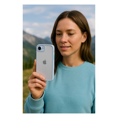 SaharaCase Venture Series Phone Case for iPhone 16e, Shock Absorbing, Light Blue (CP00807)