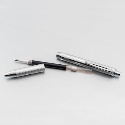 Pentel EnerGel Alloy Retractable Pens, Medium Point, 0.7mm, Black Ink (BL407BP)