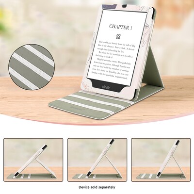 SaharaCase Indy TPU 7" Folio Case & Screen Protector for Kindle Paperwhite & Colorsoft, Desert Flower (TB00437-ZD-T69)