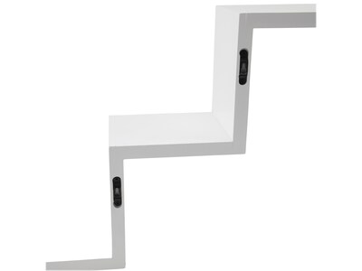 V-Light 3-Shelf Wall-Mounted Ladder-Style Unit, 17.25", White (VW161006W)