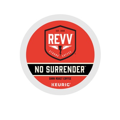 Revv Coffee No Surrender Coffee Keurig® K-Cup® Pods, Dark Roast, 24/Box (6873)