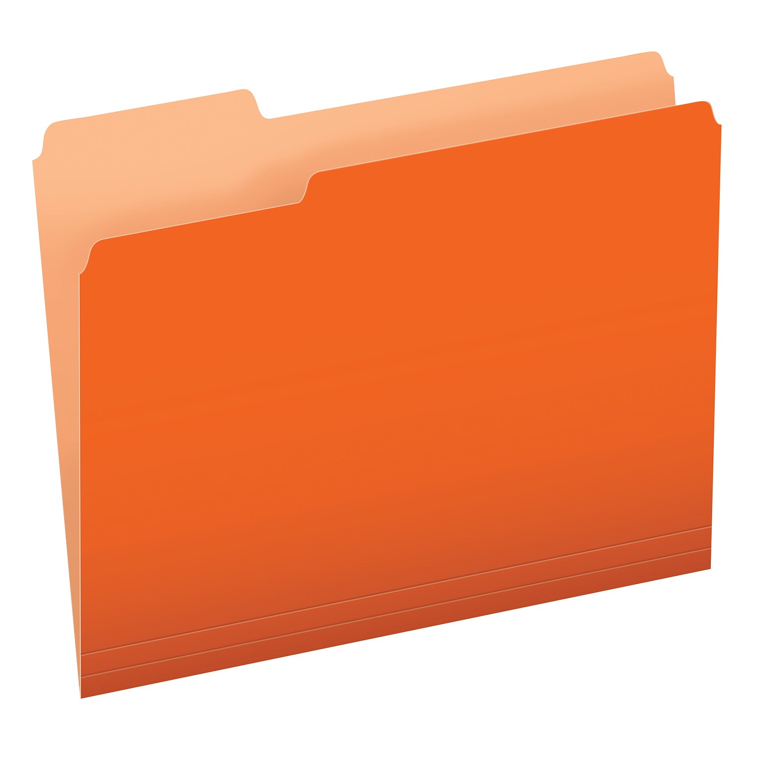 Pendaflex Recycled File Folder, 1/3-Cut Tab, Assorted, Letter Size, Orange, 100/Box (4210 1/3 ORA)