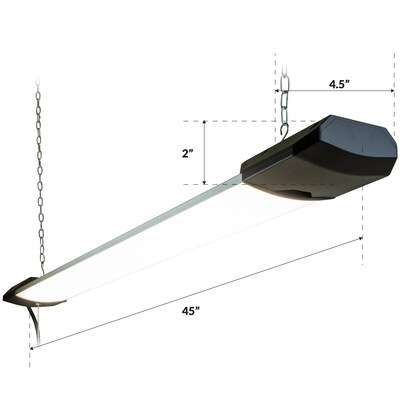 Newhouse Lighting 4 ft. LED Shop Light, 100 Watt/10K Lumens, 4/Pack, Black (NH-SHOP-10K-4)