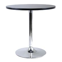 Winsome Spectrum 29 1/2 x 28.74 x 28.74 MDF Round Dining Table, Black (93729)