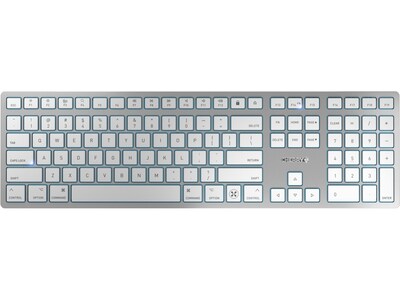Cherry KW 9100 Slim Wireless Keyboard, Silver Gray (JK-9110US-1)