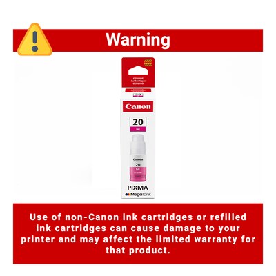 Canon GI-20 Magenta Standard Yield Ink Cartridge Refill (3395C001)