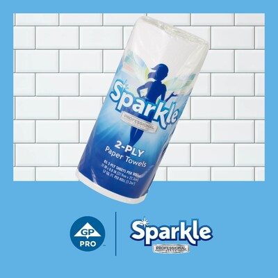 Sparkle Professional Paper Towels, 2-ply, 85 Sheets/Roll, 15 Rolls/Pack (2717714)