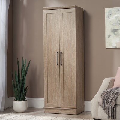 Sauder HomePlus 71H Storage Cabinet with 5 Shelves, Brushed Oak (438279)