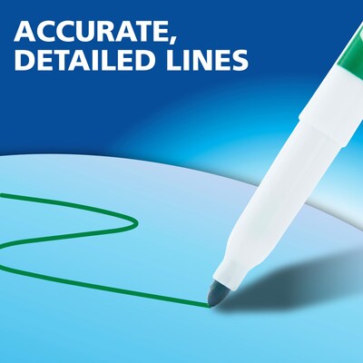 EXPO Dry Erase Markers, Fine Tip, Assorted Colors, 12/Pack (86603B)