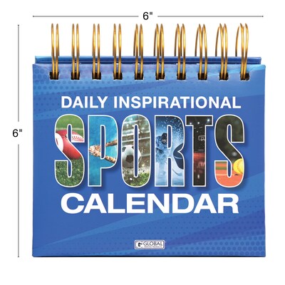 2026 Global Printed Products Sports 6" x 6" Day-to-Day Calendar (GPP-PC-01)