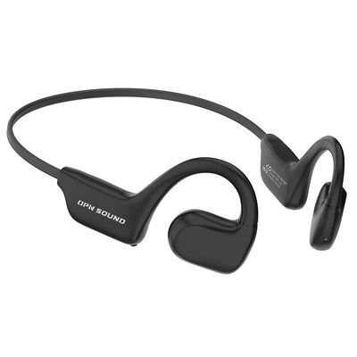 OPN Sound Aperto Wireless Open-Ear Neckband Headphones with Microphone, Bluetooth, Black (OS1000DA)