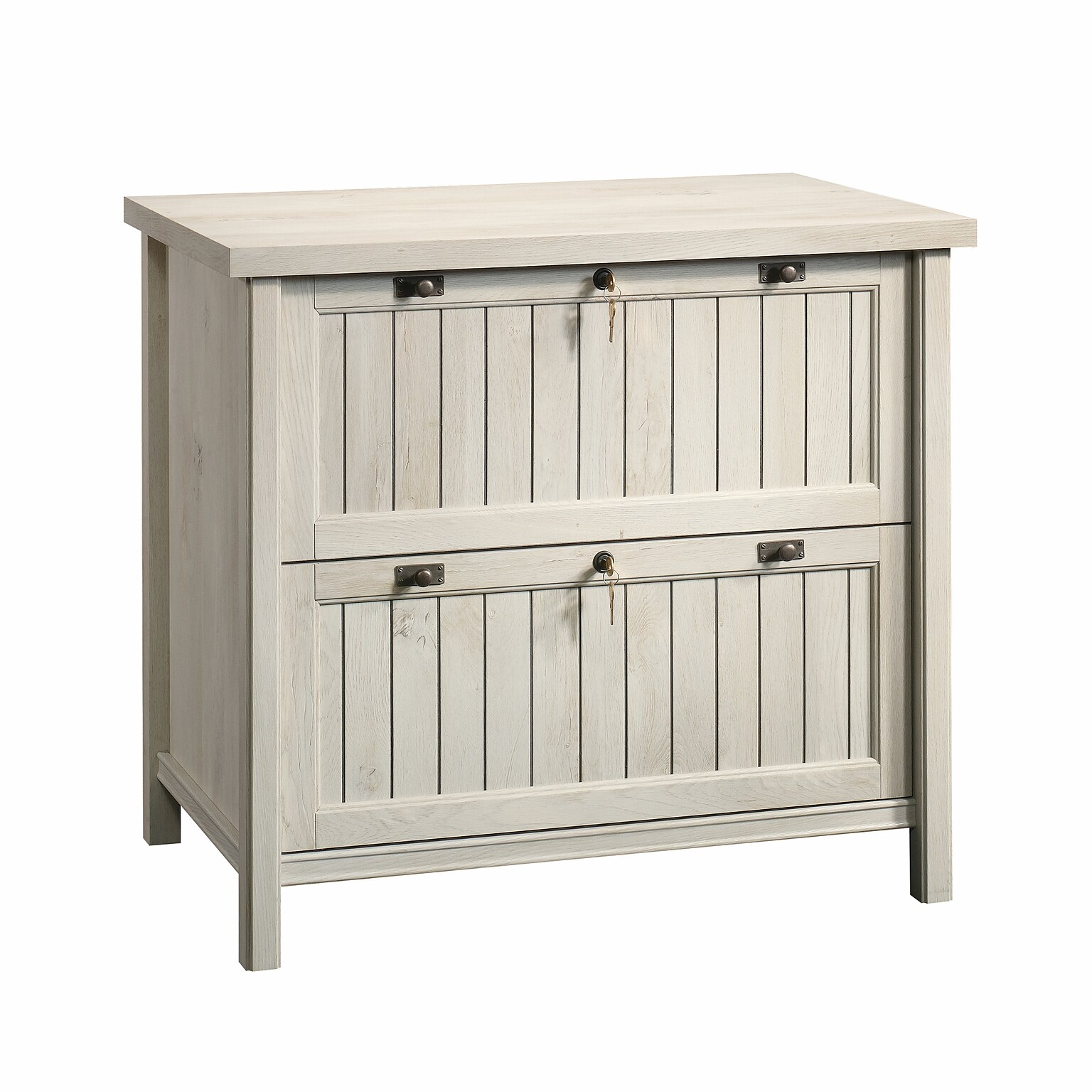 Sauder Costa Commercial 2-Drawer Lateral File Cabinet, Letter/Legal Size, Lockable, 33W x 22D, Chalked Chestnut (420040)