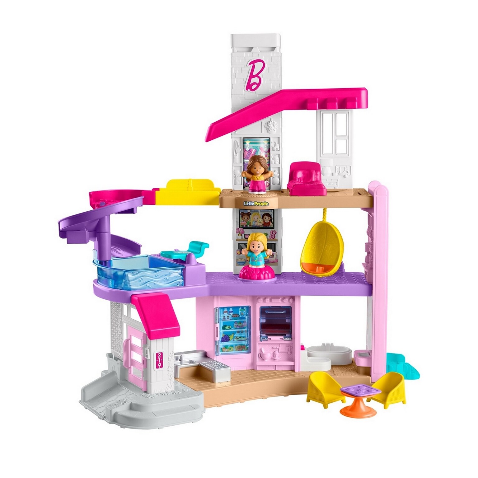 Fisher-Price Barbie Little Dreamhouse Playset by Little People (HKB80)