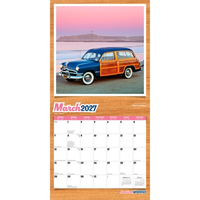 2027 BrownTrout American Woodies 12" x 12" Monthly Wall Calendar (9798330711215)