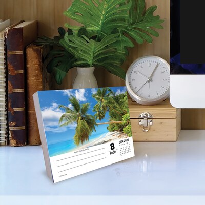 2027 Willow Creek Ah, The Beach! 6.2" x 5.4" Daily Day-to-Day Calendar, Assorted Colors (63194)