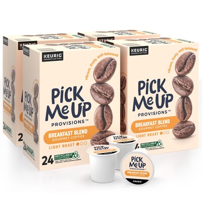 Pick Me Up Provisions™ Breakfast Blend Coffee Keurig® K-Cup® Pods, Light Roast, 96/Carton (52967CT)