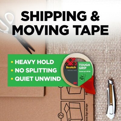 Scotch Heavy Duty Packing Tape with Dispenser, 1.88 x 38.2 yds., Clear, 2/Pack (MMM3500S21RD)