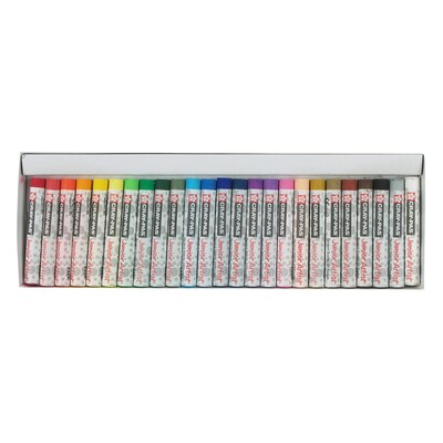 Sakura Cray-Pas Junior Artist Oil Pastels, Assorted Colors, 25/Set, 6 Sets/Bundle (SAKXEP25-6)