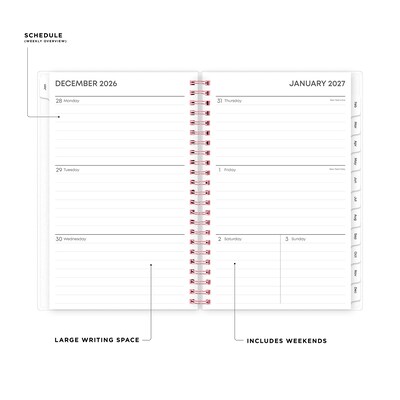 2027 Blue Sky Joselyn 5 x 8 Calendar Year Weekly & Monthly Planner, Plastic Cover (110396-27)