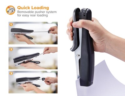 Bostitch B8 Xtreme Heavy Duty Reduced-Effort Handheld Stapling Pliers, 45-Sheet Capacity, Black (BOSB8HDP)