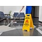 Alpine Industries Wet Floor Sign, 24"H, Yellow, 5/Pack (499-5pk)