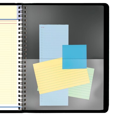 2026 AT-A-GLANCE QuickNotes 7" x 8.75" Monthly Planner, Faux Leather Cover, Black (76-08-05-26)