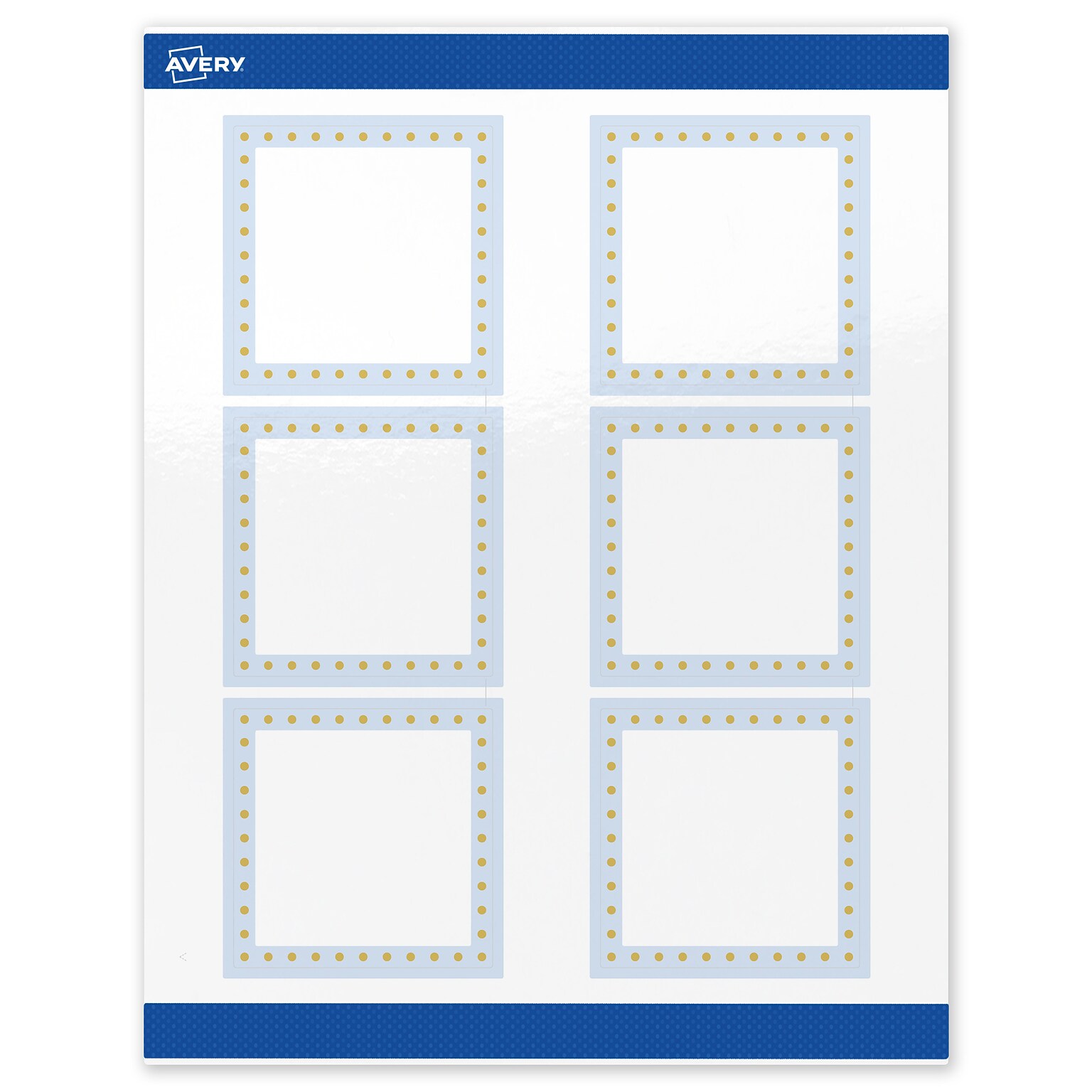 Avery Laser/Inkjet Square Multipurpose Labels, 3 x 3, White, 60/Pack (S00-DMF)