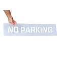 Accuform Parking Lot Stencil, NO PARKING, 4 Letters, Plastic (FMS243)