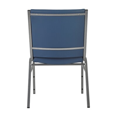 Flash Furniture HERCULES Vinyl Stacking Chair, Navy (XU60153NVYVYL)