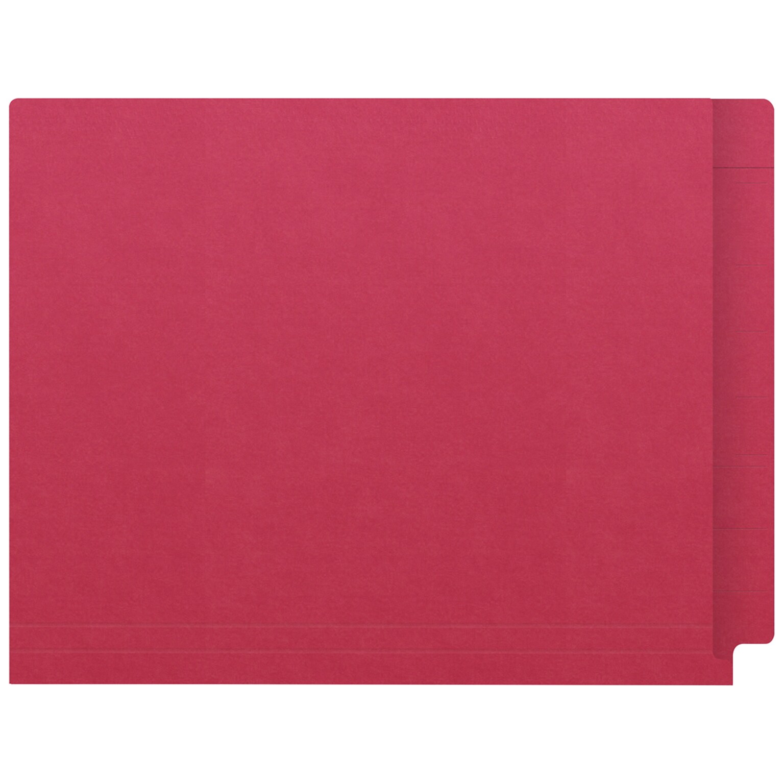 Medical Arts Press Kardex Match Reinforced End Tab File Folder, Straight Cut, Letter Size, Red, 50/Box (S-09484-RED)