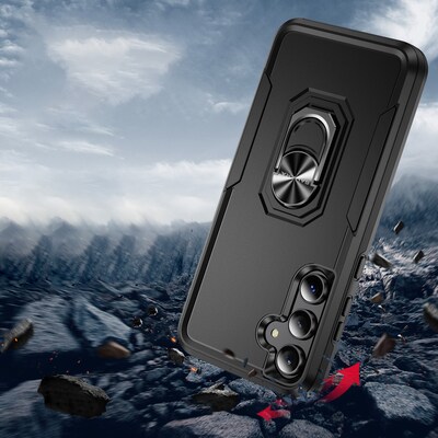 SaharaCase Raider Series Kickstand Case for Samsung Galaxy A35 5G, Scorpion Black (CP00581)