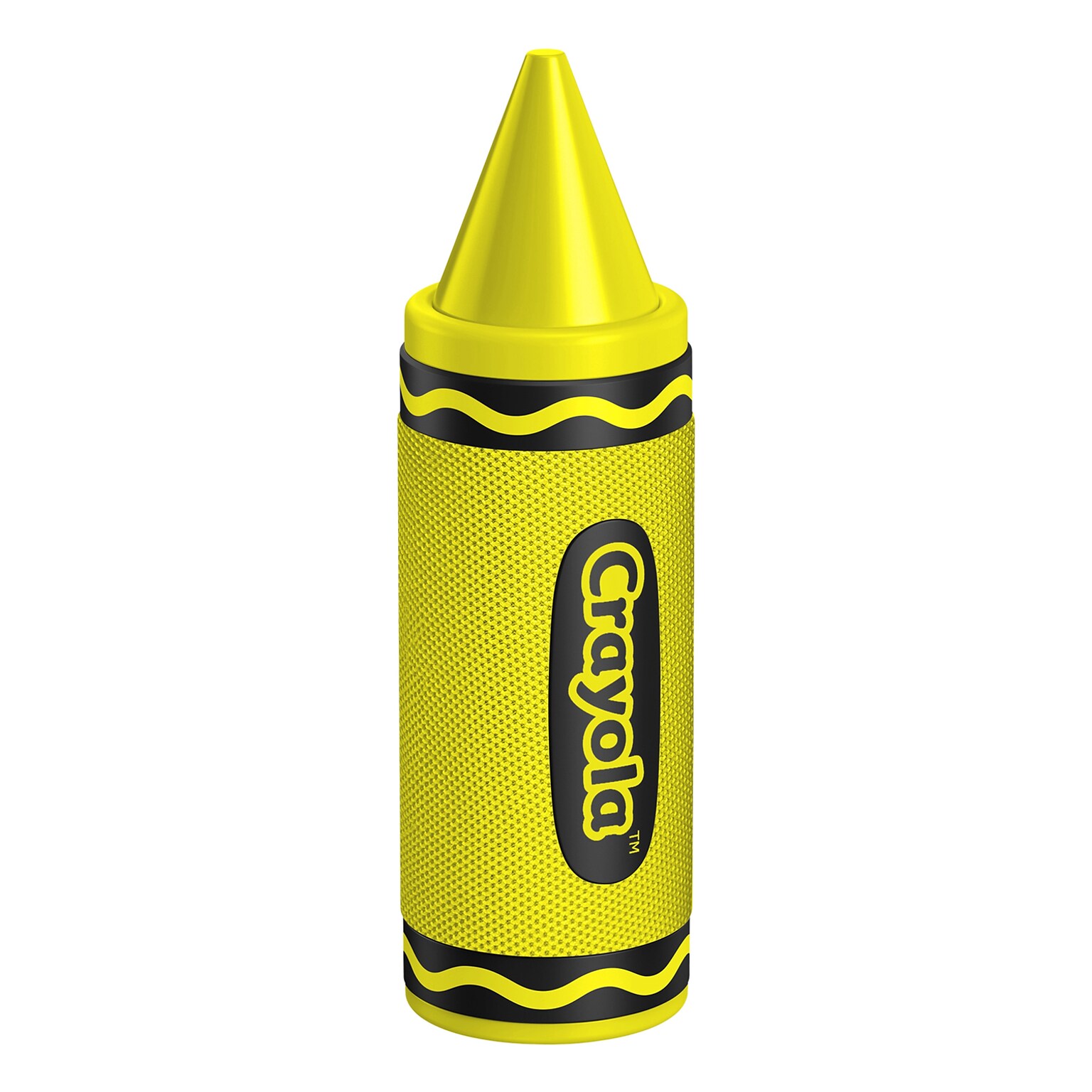 Crayola Wireless Bluetooth Portable Crayon Speaker with FM Radio, Yellow (CBT450Y)