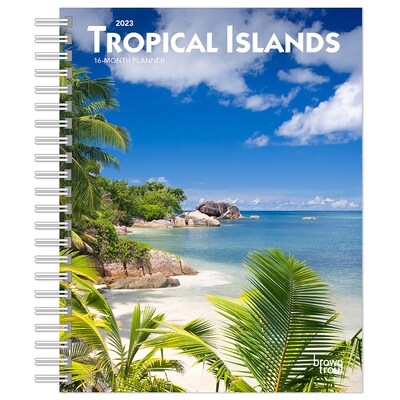 2023 BrownTrout Tropical Islands 6 x 7.75 Weekly Engagement Planner Calendar, multicolor (9781975456320)