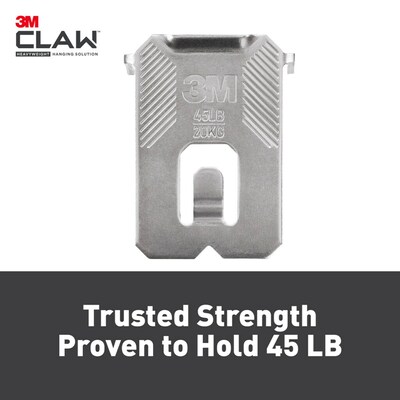 3M CLAW™ Drywall Picture Hanger with Temporary Spot Marker, Holds  45 lb, 3 Hangers 3 Markers/Pack