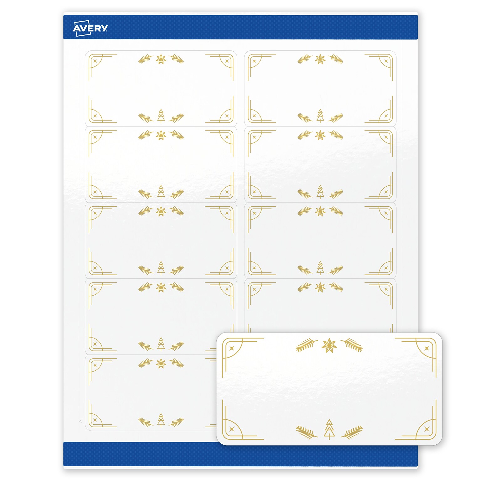 Avery Rectangle Multipurpose Labels, 2 x 4, White, 100/Pack (19479370630)