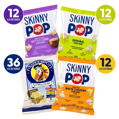 Skinny Pop Variety/Pirate's Booty Aged White Cheddar Bundle (600-04051)