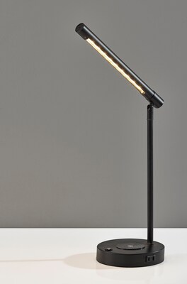 Adesso Dax LED Wireless Charging Desk Lamp, Black (2611-01)