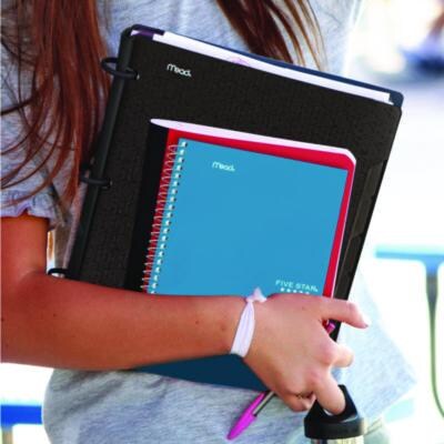 Five Star 2-Subject Notebook, 9.5" x 6", College Ruled, 80 Sheets, Assorted Colors (MEA840029)