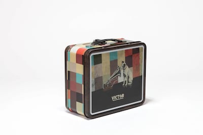 Victor Bluetooth Speaker Bonus Pack with Exclusive Retro Metal Lunch Box, Wireless Portable Speaker