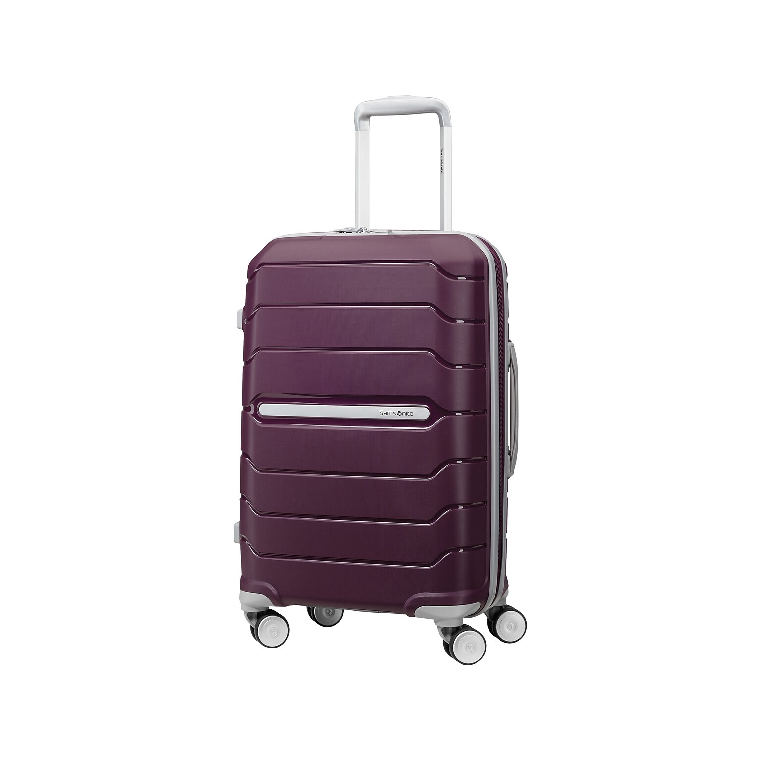 Samsonite Freeform 21.25 Hardside Carry-On Suitcase, 4-Wheeled Spinner, TSA Checkpoint Friendly, Amethyst Purple (78255-B170)