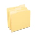 Staples File Folders, 1/3-Cut Tab, Letter Size, Yellow, 100/Box (ST224535-CC)