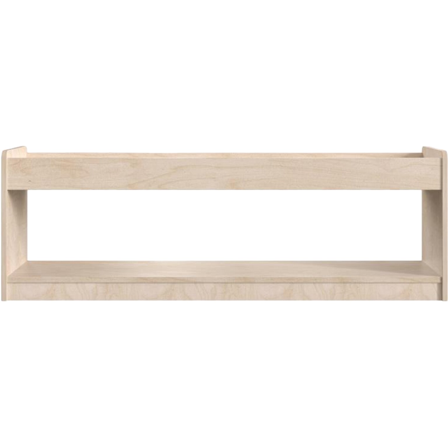 Flash Furniture Bright Beginnings Display Shelf Unit, 16H x 47.25W x 13D, Brown (MK-KE24572-GG)