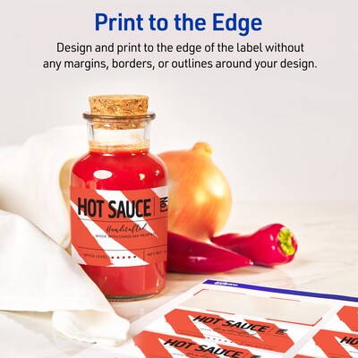 Avery Sure Feed Laser/Inkjet Multipurpose Labels, 2" x 3", Matte White, 8 Labels/Sheet, 25 Sheets/Pack (05619)