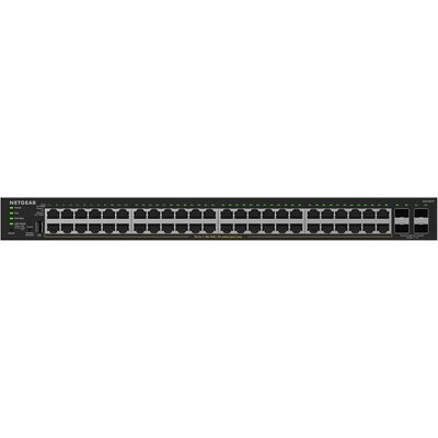Netgear S350 Series 48-Port Gigabit PoE Smart Switch, 1000Mbps, Black (GS348TP-200NAS)