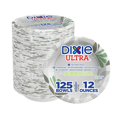 Dixie Ultra Pathways Paper Bowls, 12 oz., Multicolor, 500/Carton (SXB12WS)