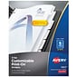 Avery Print-On Paper Dividers, 5 Tabs, White, 25 Sets/Pack (11517)